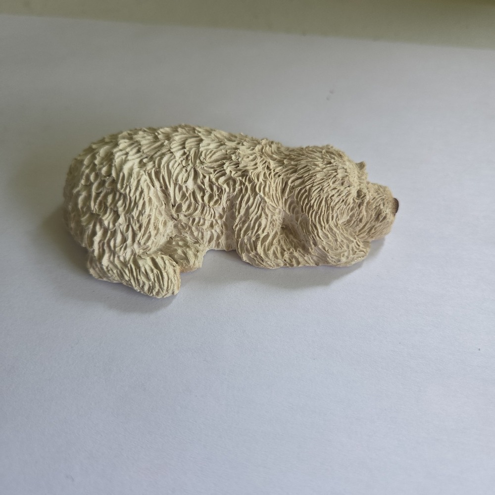 Puppy Dog Vintage 1980's Sandicast "Lil Snoozers" Curly Figurine Sleeping Bag